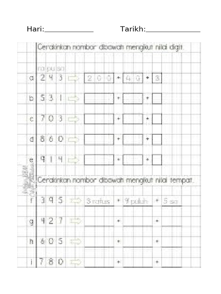 Cerakin Nilai Tempat Dan Digit | PDF