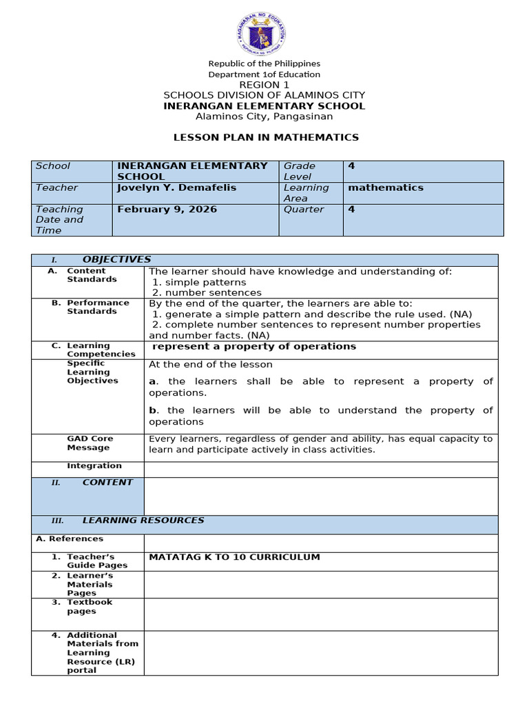 Math-Day-1 Feb-9 | PDF | Learning | Teachers