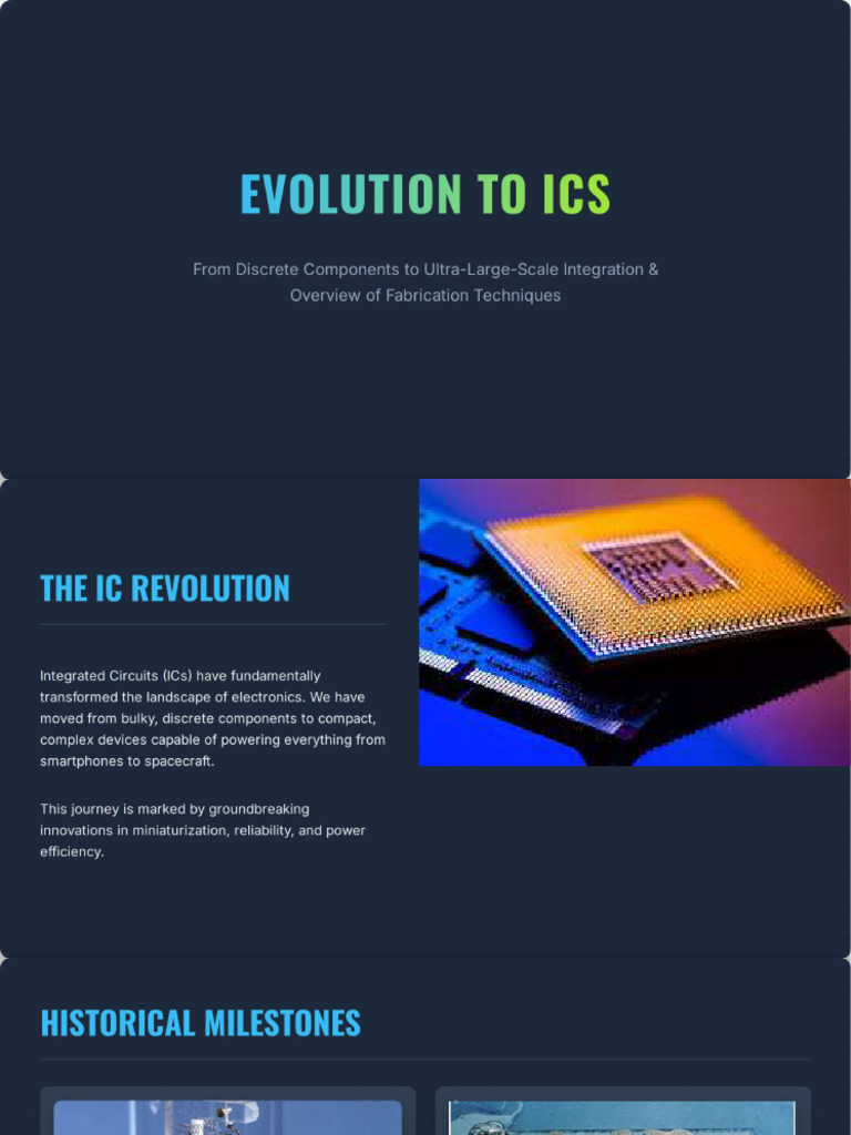 Evolution From Discrete Components To IC-1 | PDF