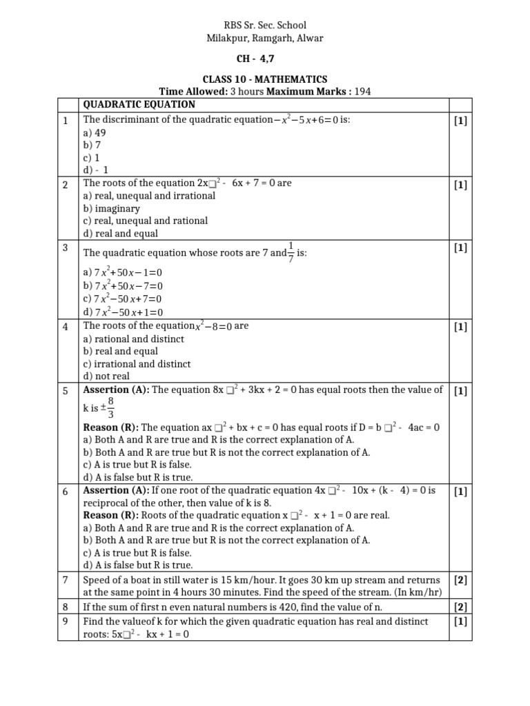 Maths Practice Questions No .1 | PDF | Factorization | Coordinate System