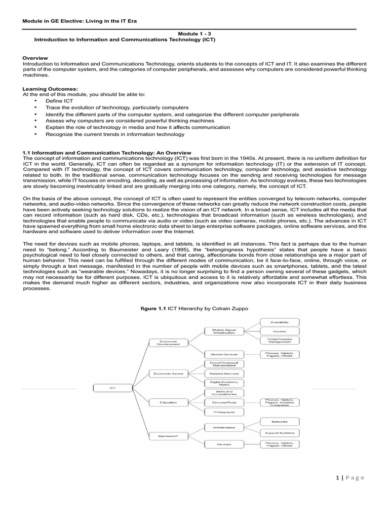 Living in The IT Era Module 1-3 | PDF | Integrated Circuit | Printer ...