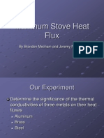 Maximum Stove Heat Flux: by Brandon Mecham and Jeremy Nowland