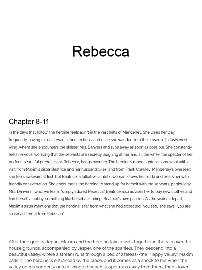 Rebecca | PDF