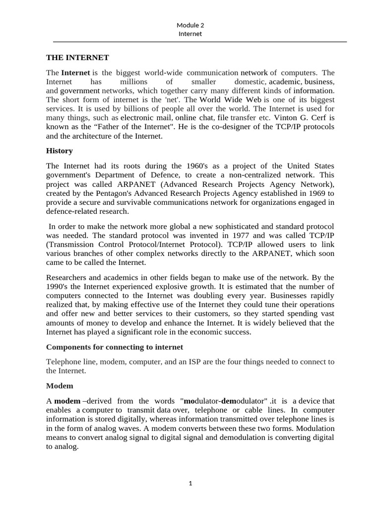 CF Module 2 With Questions | PDF | World Wide Web | Internet & Web