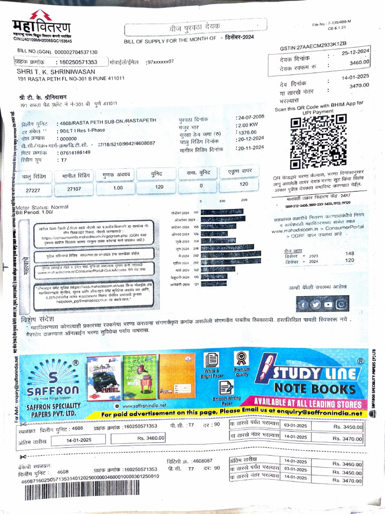 191rastapeth Light Bill | PDF