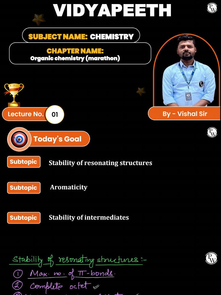 Organic Chemistry - 01 - Class Notes - 58-LJ101EP 2025 | PDF