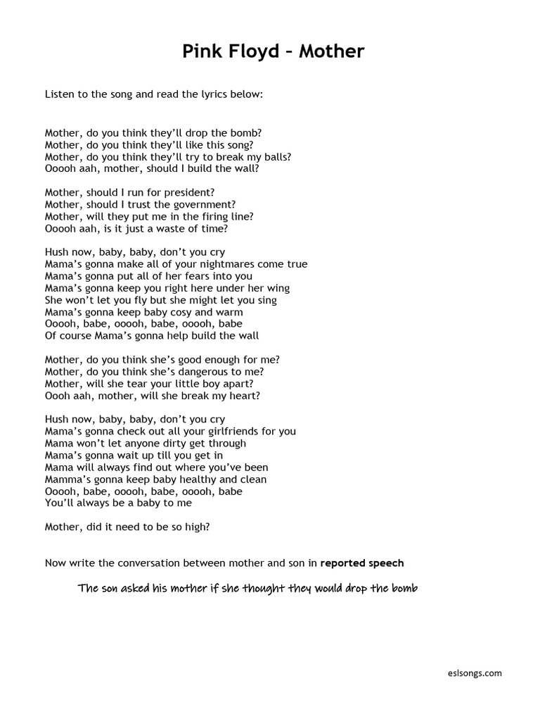 Pink Floyd Mother Ss | PDF