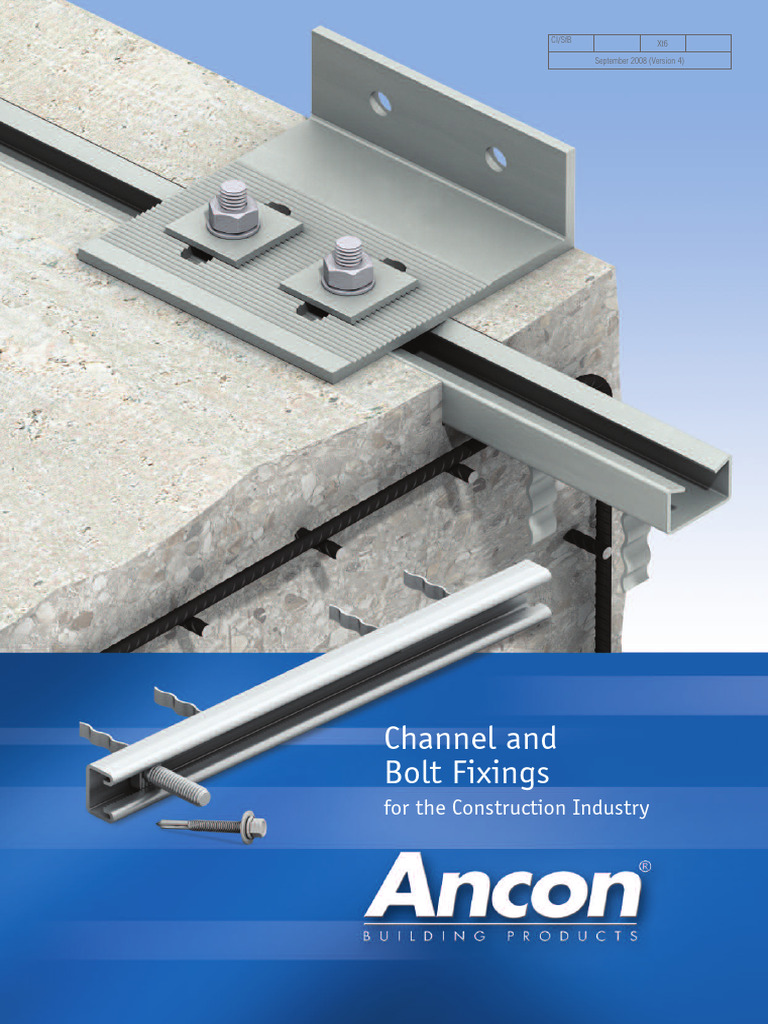 Ancon Channel and Bolt Brochure September 2008 Version 4 | PDF | Screw ...