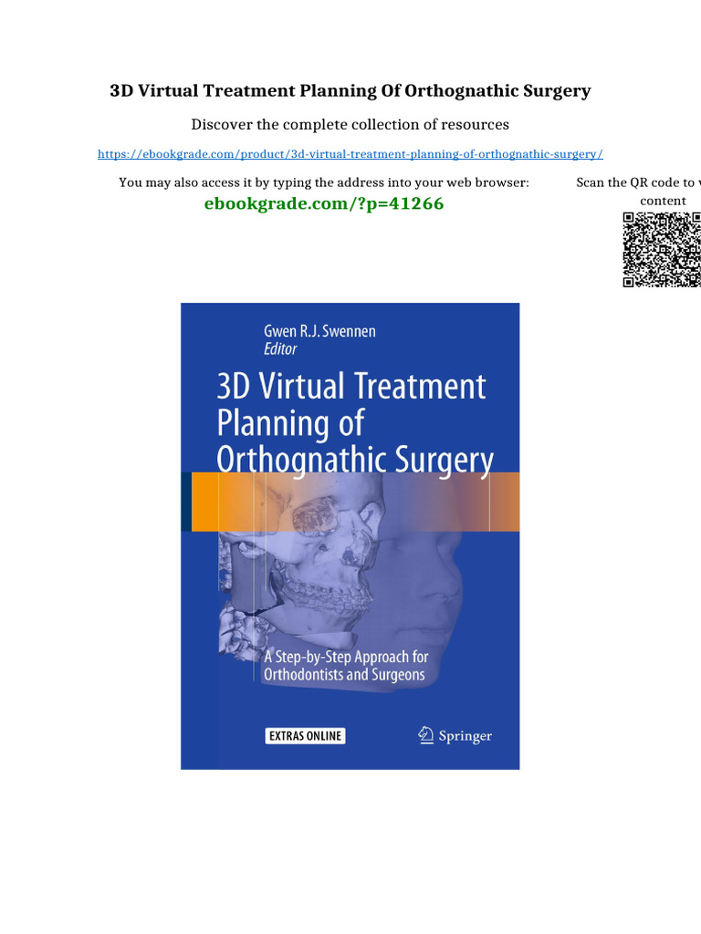 3D Virtual Treatment Planning of Orthognathic Surgery PDF Version | PDF ...