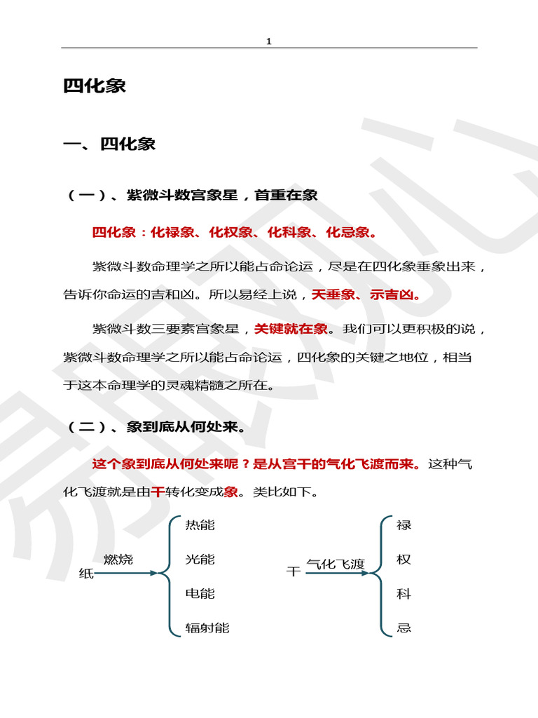 2 紫微斗数四化象| PDF