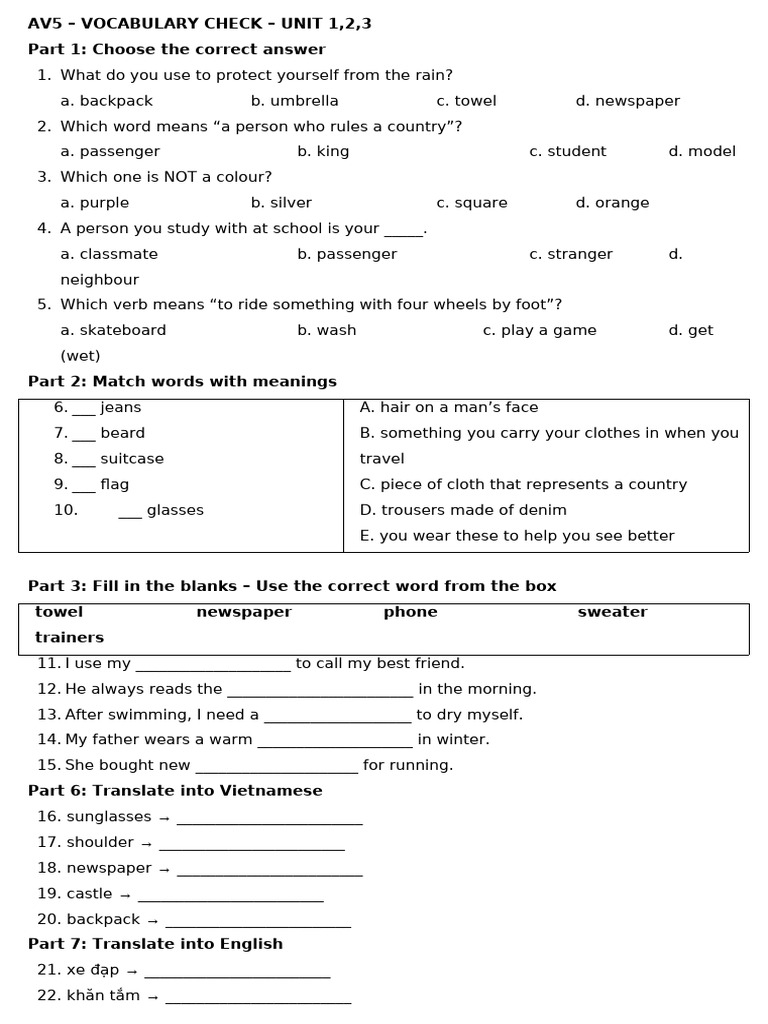 Av5 - Check 1,2,3 | PDF