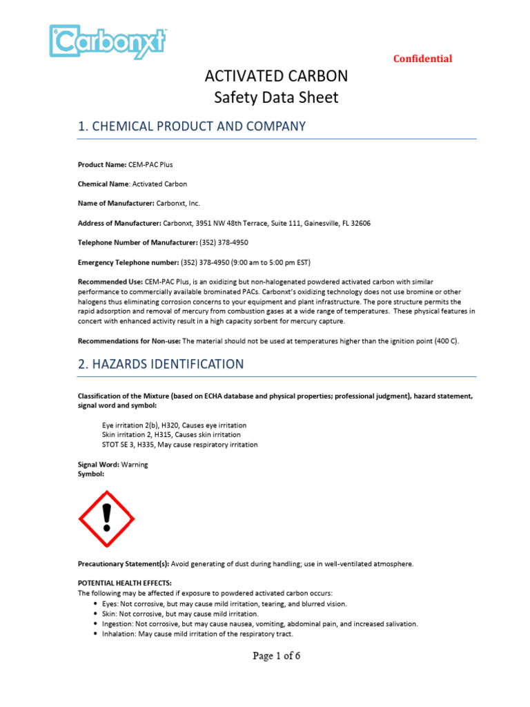 Cem Pac Plus Sds | PDF | Dangerous Goods | Waste