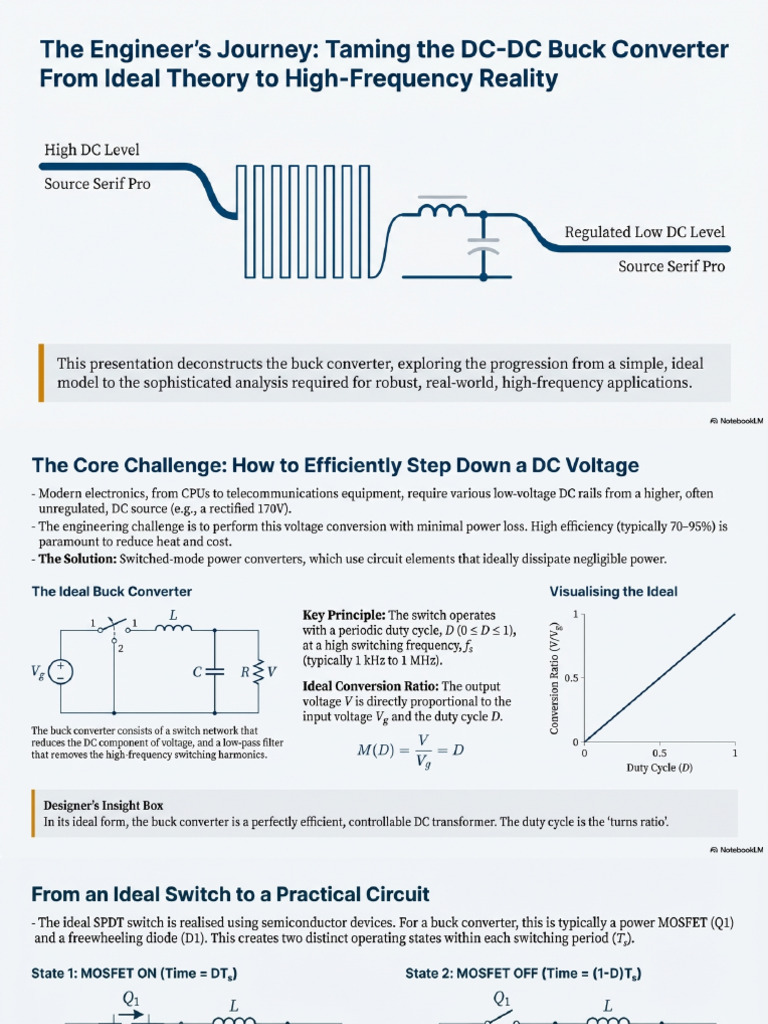 Buck Converter Design Theory and High Frequency Reality 2 | PDF