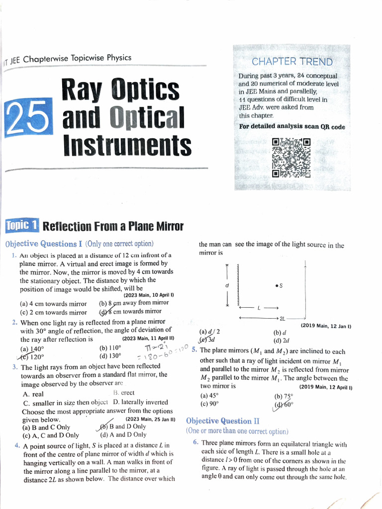 Ray Optics Mains | PDF