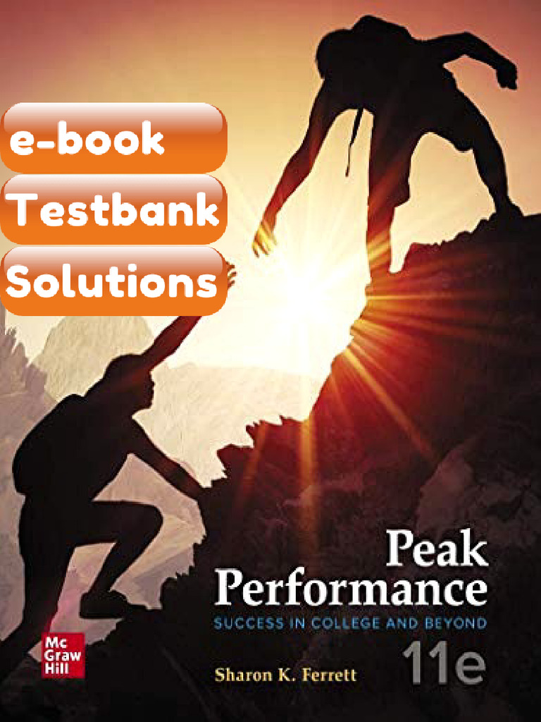 eBook & Testbank Peak Performance Success in College and Beyond 11th ...