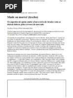 Artigo Mude Ou Morra