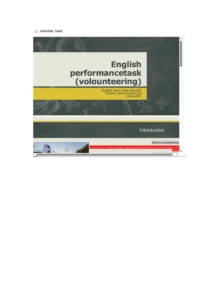 Performance Task | PDF