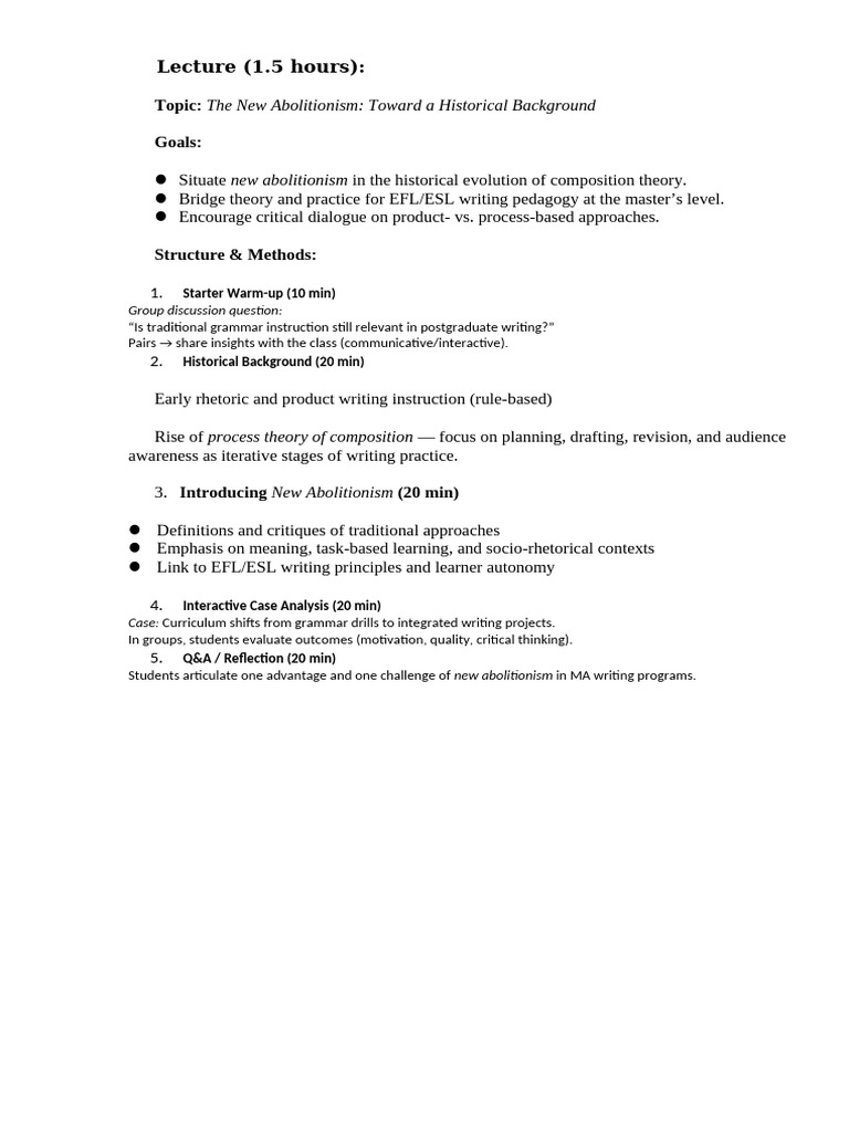 Lesson Plan3 | PDF | Learning | English As A Second Or Foreign Language