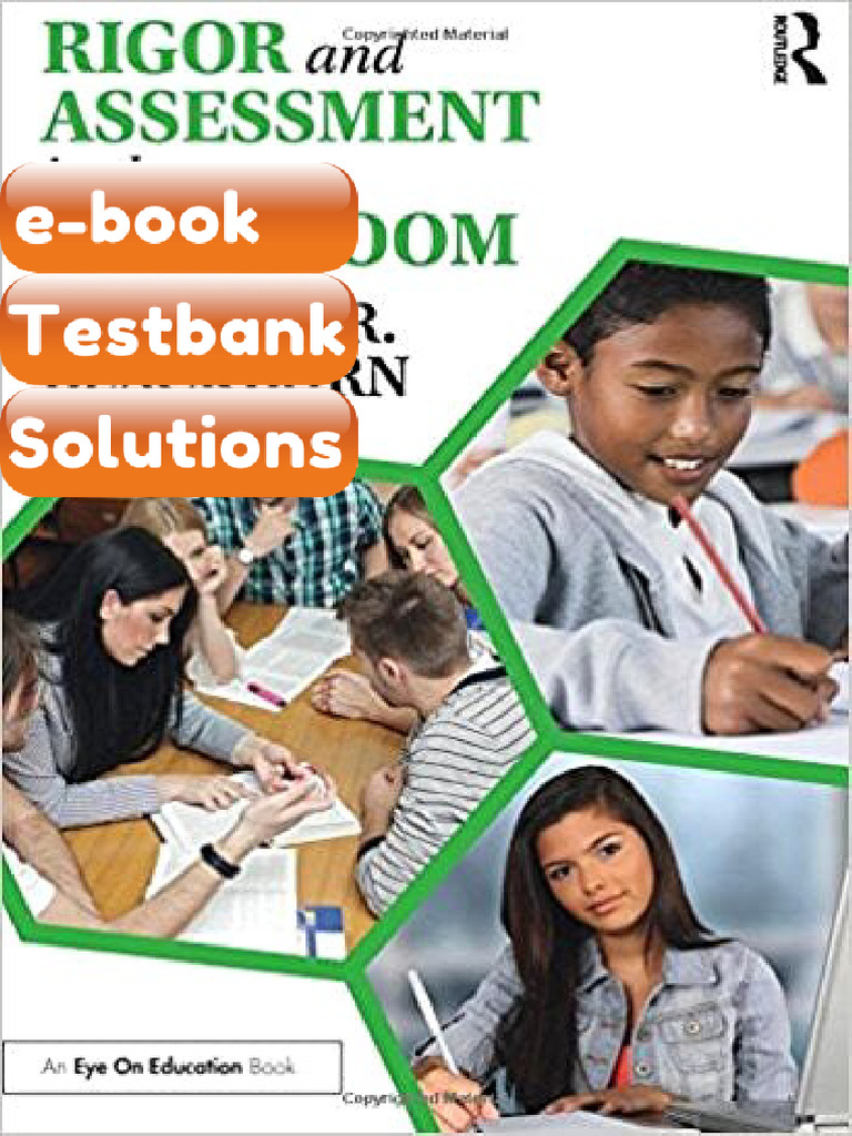 Testbank Rigor and Assessment in the Classroom 1st Blackburn Fast ...