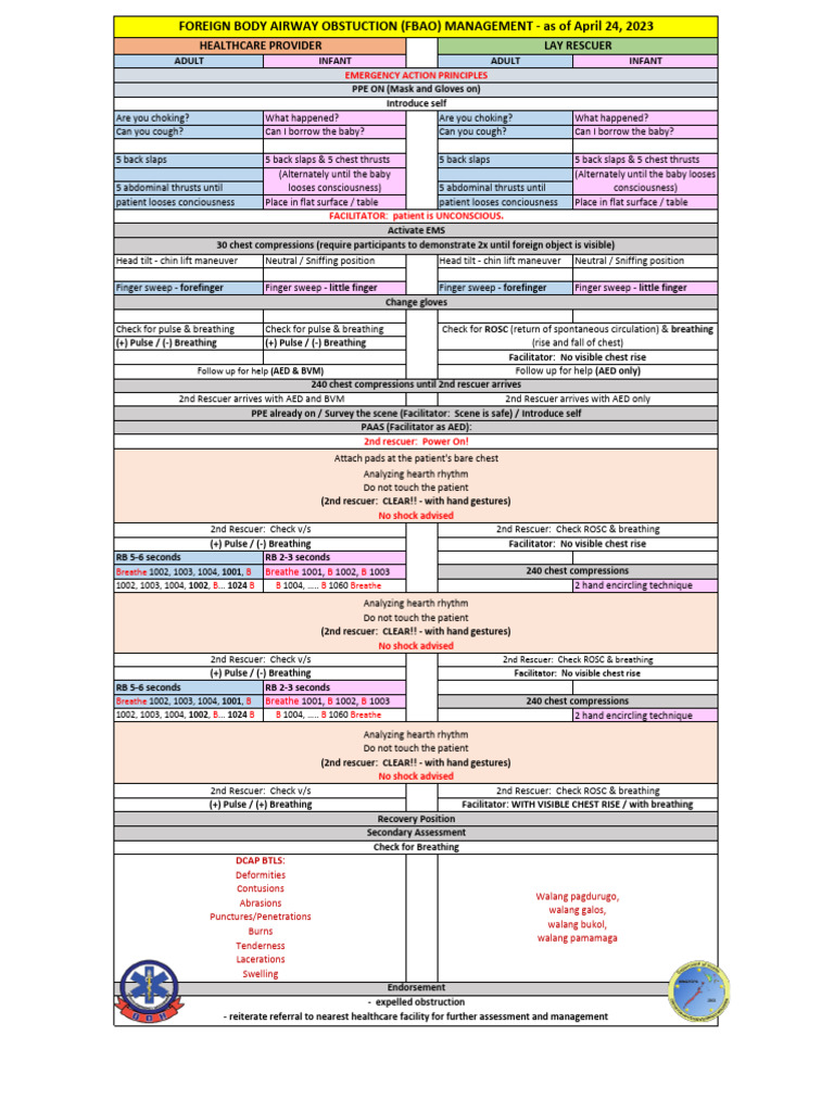Bls Algorithm As of April 24 2023 | PDF | Cardiopulmonary Resuscitation ...
