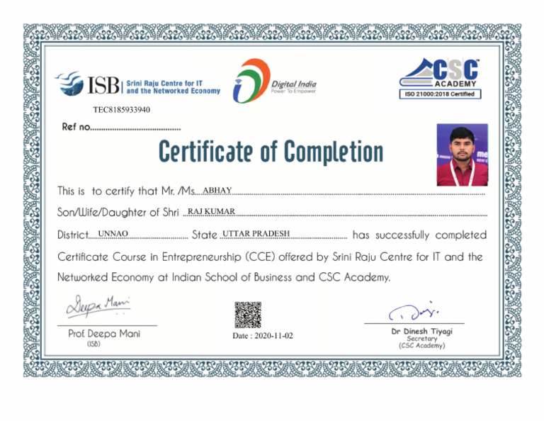 Certificate | PDF
