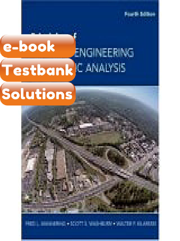 Testbank Accompany Principles of Highway Engineering Traffic Analysis 4th Edition 9780470290750 ...
