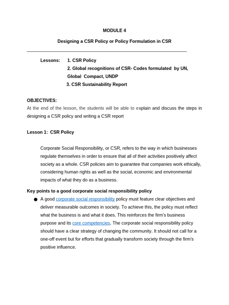 SWE-3-CSR-MODULE-4-Ver-2 | PDF | Corporate Social Responsibility ...
