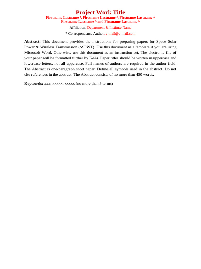 Abstratc Format | PDF