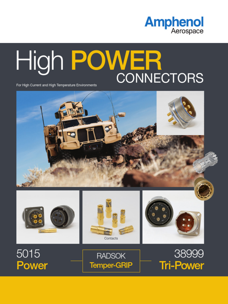 High Power Connectors | PDF | Electrical Connector | Electrical Engineering