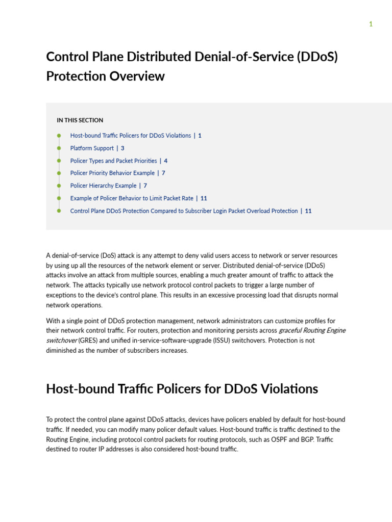 subscriber-management-ddos-protection_xi264884_198_1 | PDF | Denial Of ...
