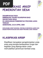 Download Klasifikasi Arsip Pemerintah Desa by 19031980 SN99443738 doc pdf