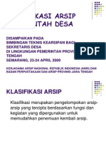 Klasifikasi Arsip Pemerintah Desa