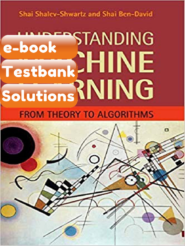 Understanding Machine Learning by ShalevShwartz Testbank & eBook | PDF ...