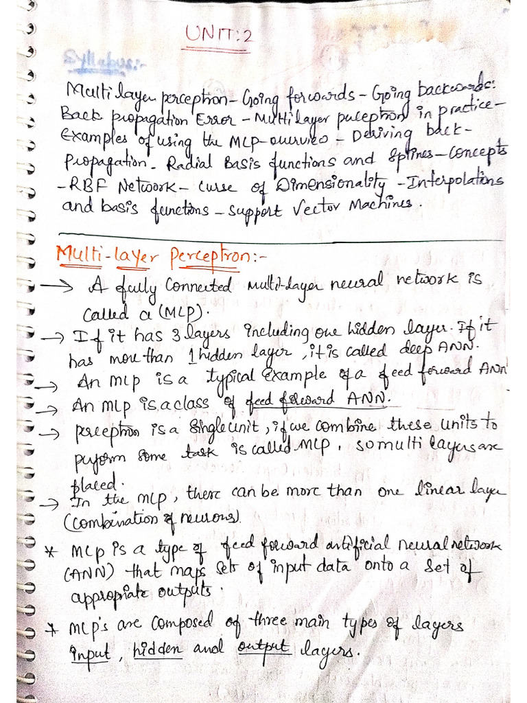 Machine Learning Unit 2 | PDF