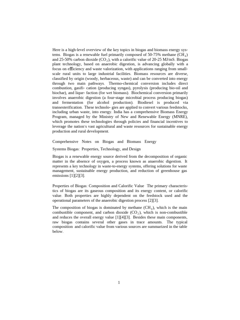 Biogas - and - Biomass - Module 5 | PDF | Biofuel | Biogas