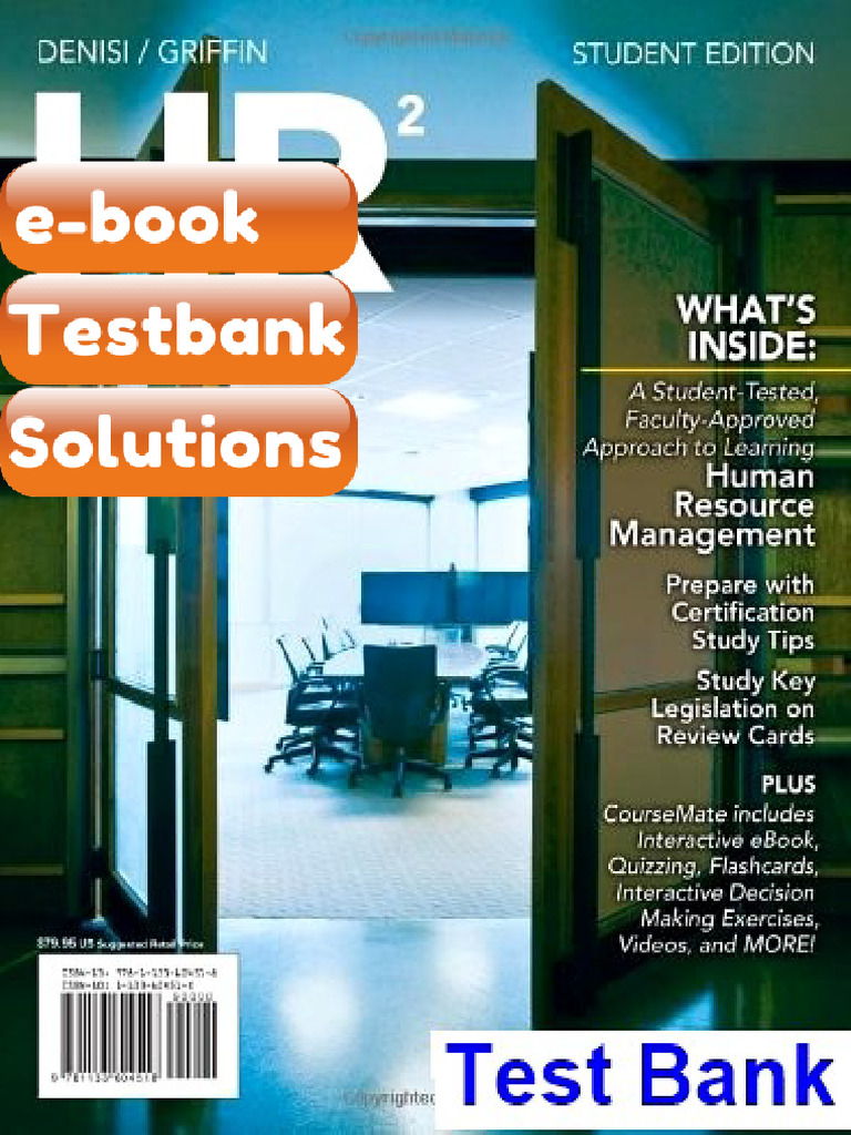 HR 2 2nd Edition DeNisi eBook & Testbank | PDF | Human Resource ...