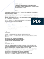 Calculating NPV to Decide on Project Investment