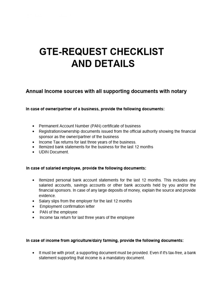 GSR Checklist | PDF