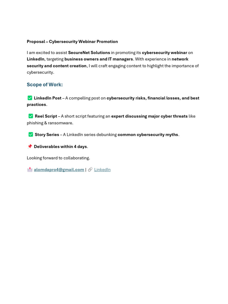 3propsal | PDF