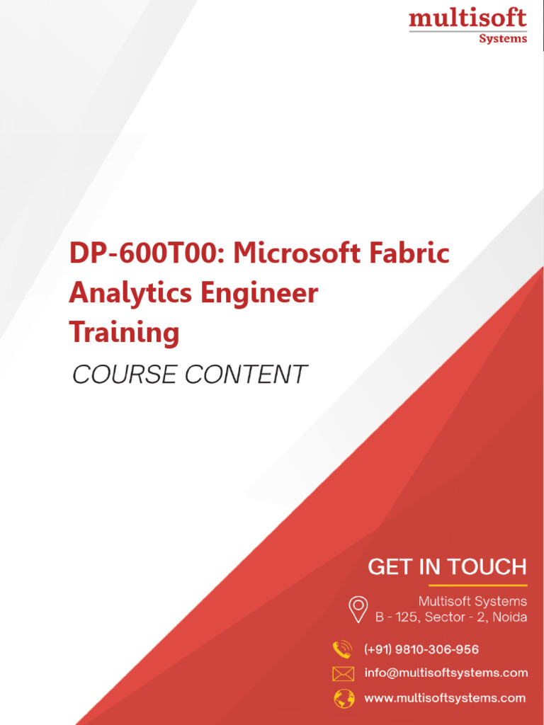 DP-600T00 - Microsoft Fabric Analytics Engineer - MS | PDF