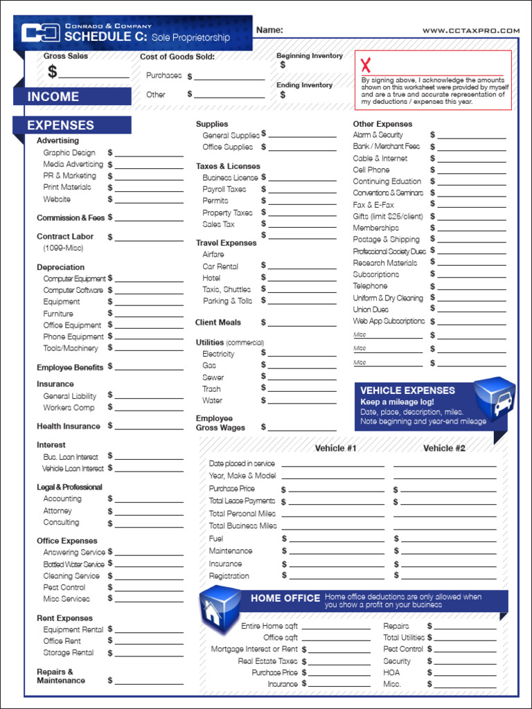 General Business Expense Worksheet | PDF | Expense | Renting