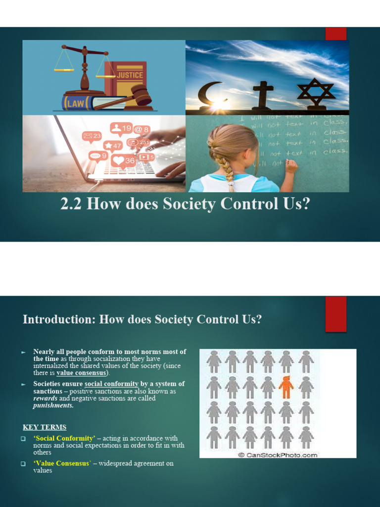 2.2 How Does Society Control Us NOTES PDF | PDF | Punishments | Social ...