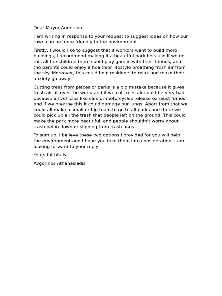 The Request of the Mayor | PDF