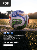 FIFA Quality Programme Test Manual | PDF | Calibration | Pressure