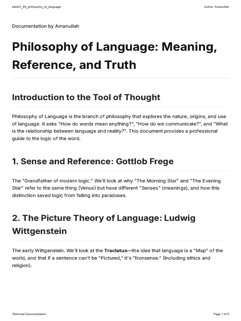 Batch7 93 Philosophy of Language | PDF | Philosophy Of Language ...