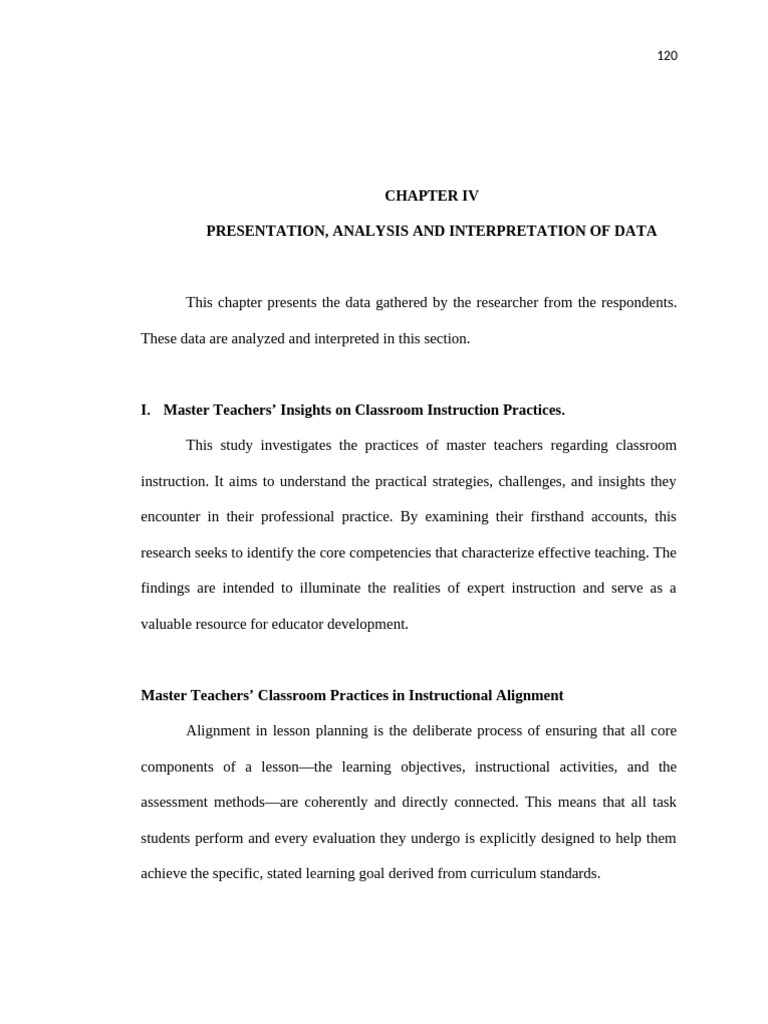 Chapter Iv | PDF | Mentorship | Teachers