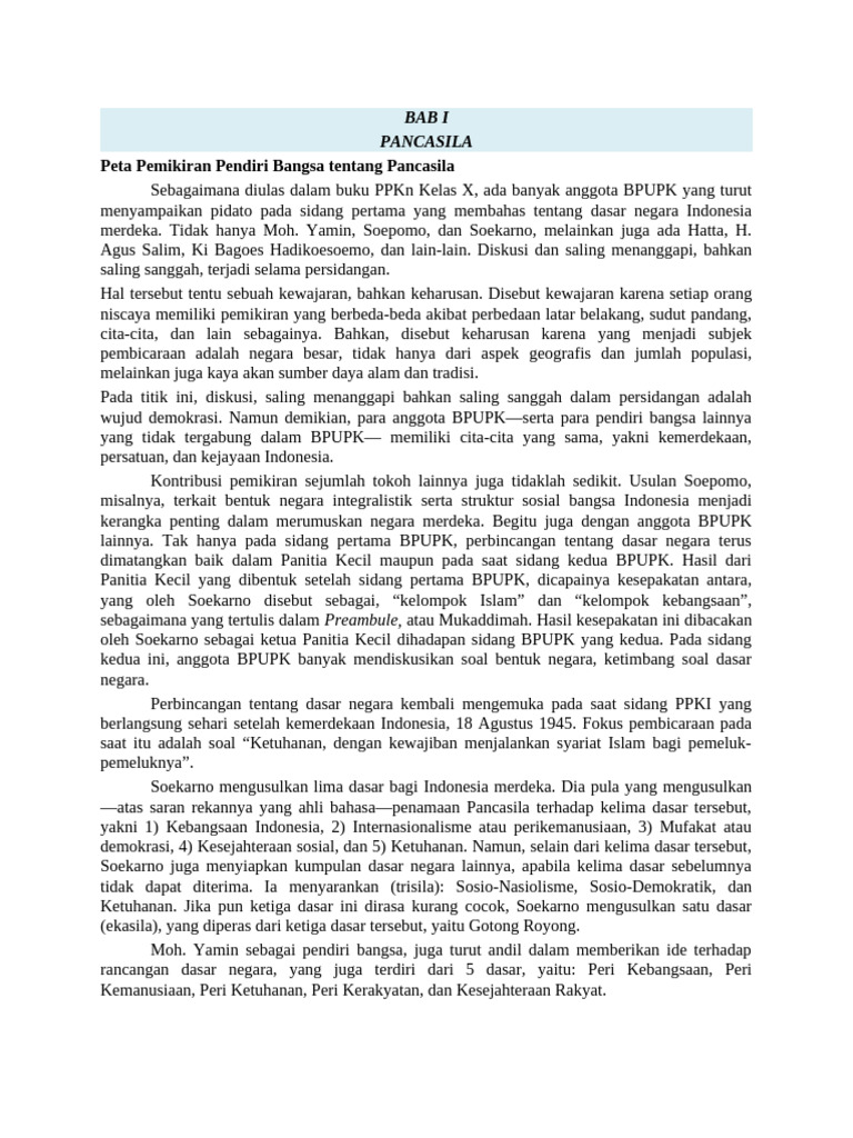 Bahan Ajar Kumer PKN Xi @orpa Lae | PDF