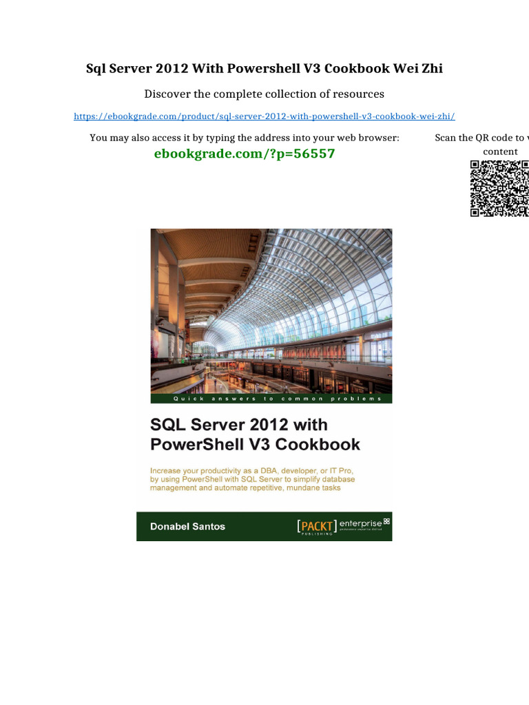 SQL Server 2012 with PowerShell V3 Cookbook Wei Zhi Ready to Read | PDF ...