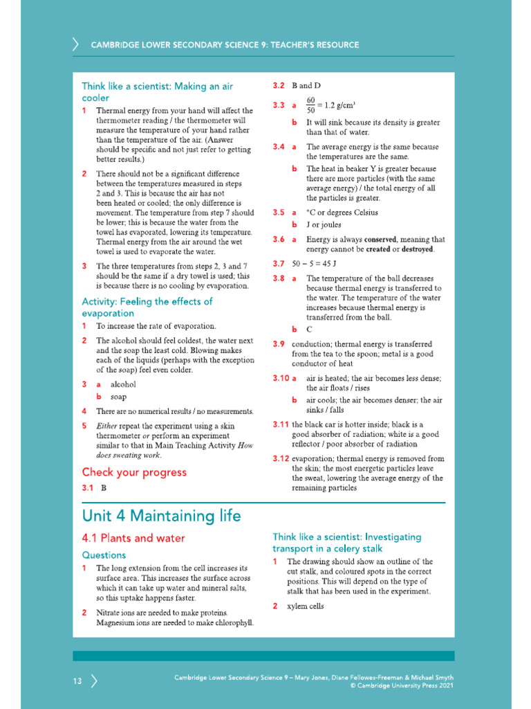Grade 8 Chapter-4 Learner's Book Answers | PDF