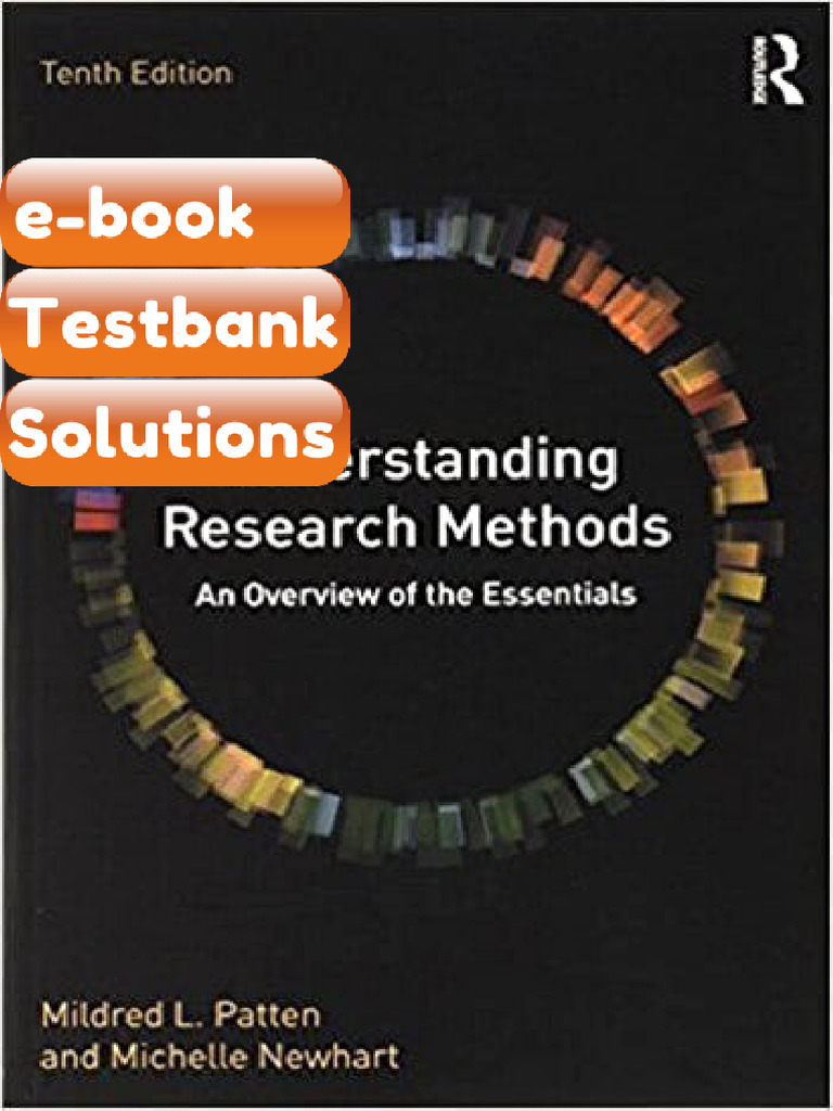 Understanding Research Methods An Overview of The Essentials 10th ...